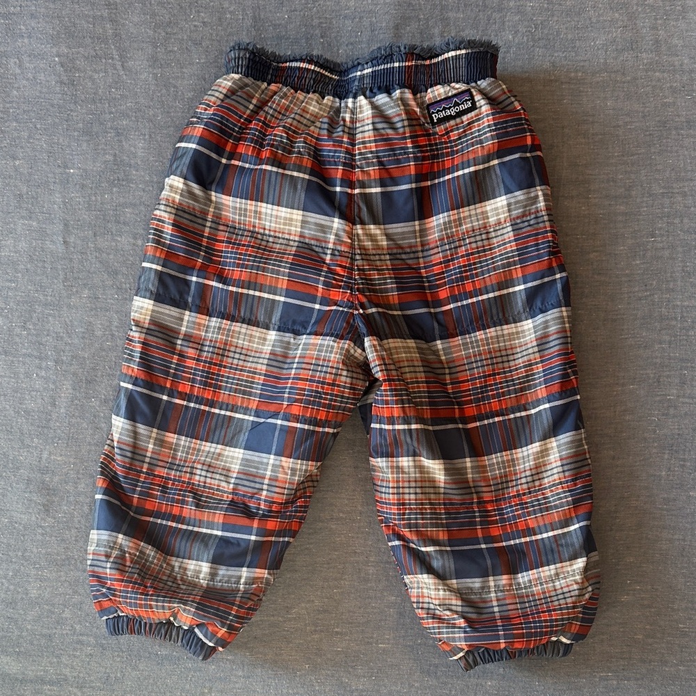 Patagonia Kids REVERSIBLE Snow Pants. Retro FLEECE soft & warm. EUC
